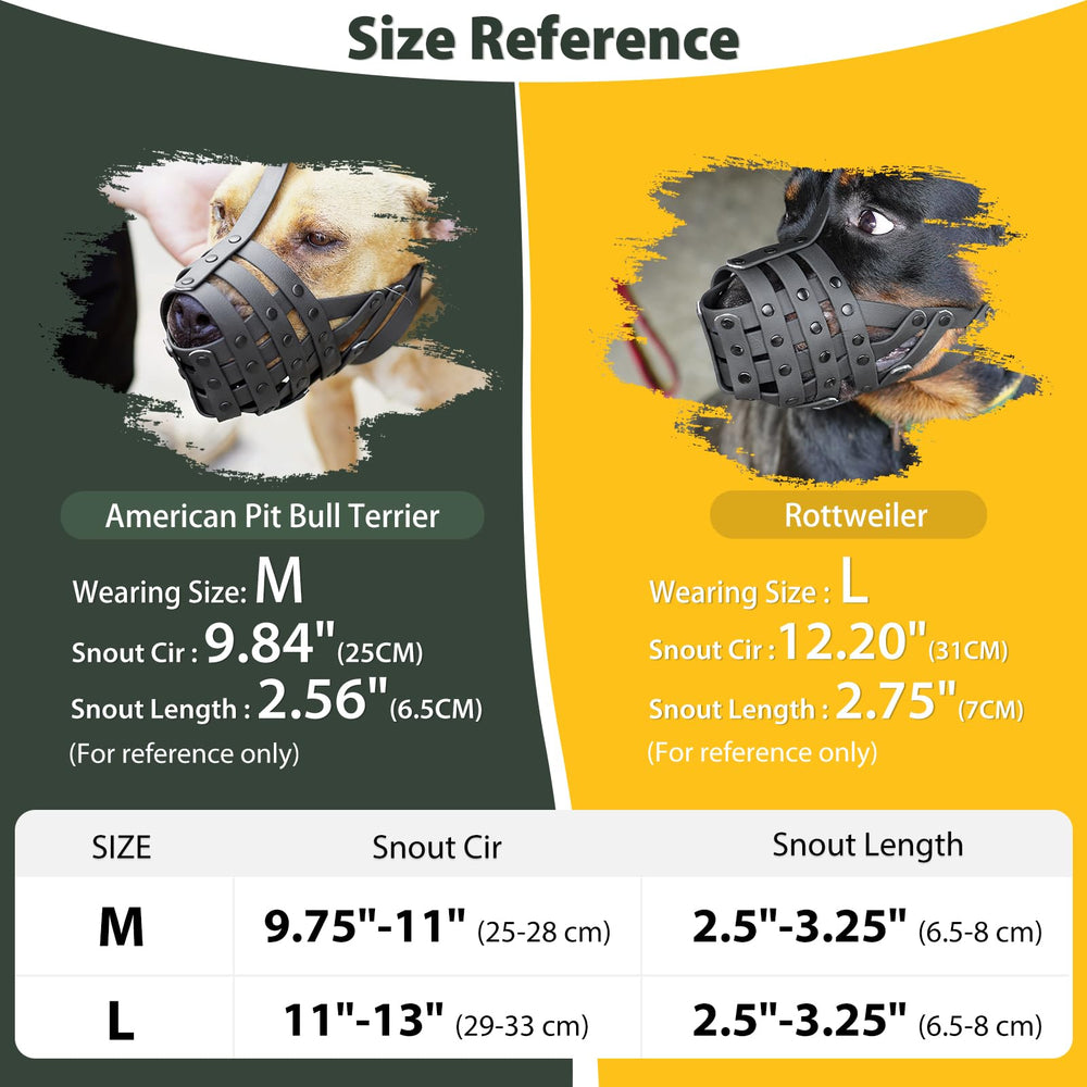 Mayerzon Pitbull Muzzle basket design enables breathing and drinking during walks