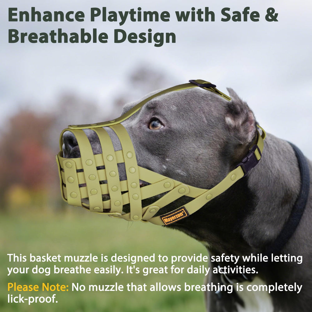 Mayerzon Pitbull Muzzle ideal for grooming and training sessions at home