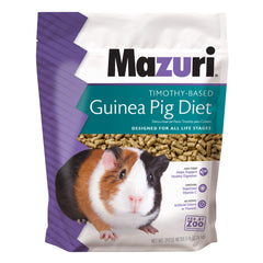 Mazuri, bolsa de dieta para conejillos de indias con heno Timothy, empaque práctico