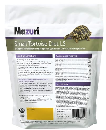 Mazuri Juvenile Tortoise Food texture closeup highlights smaller particles for young tortoises.
