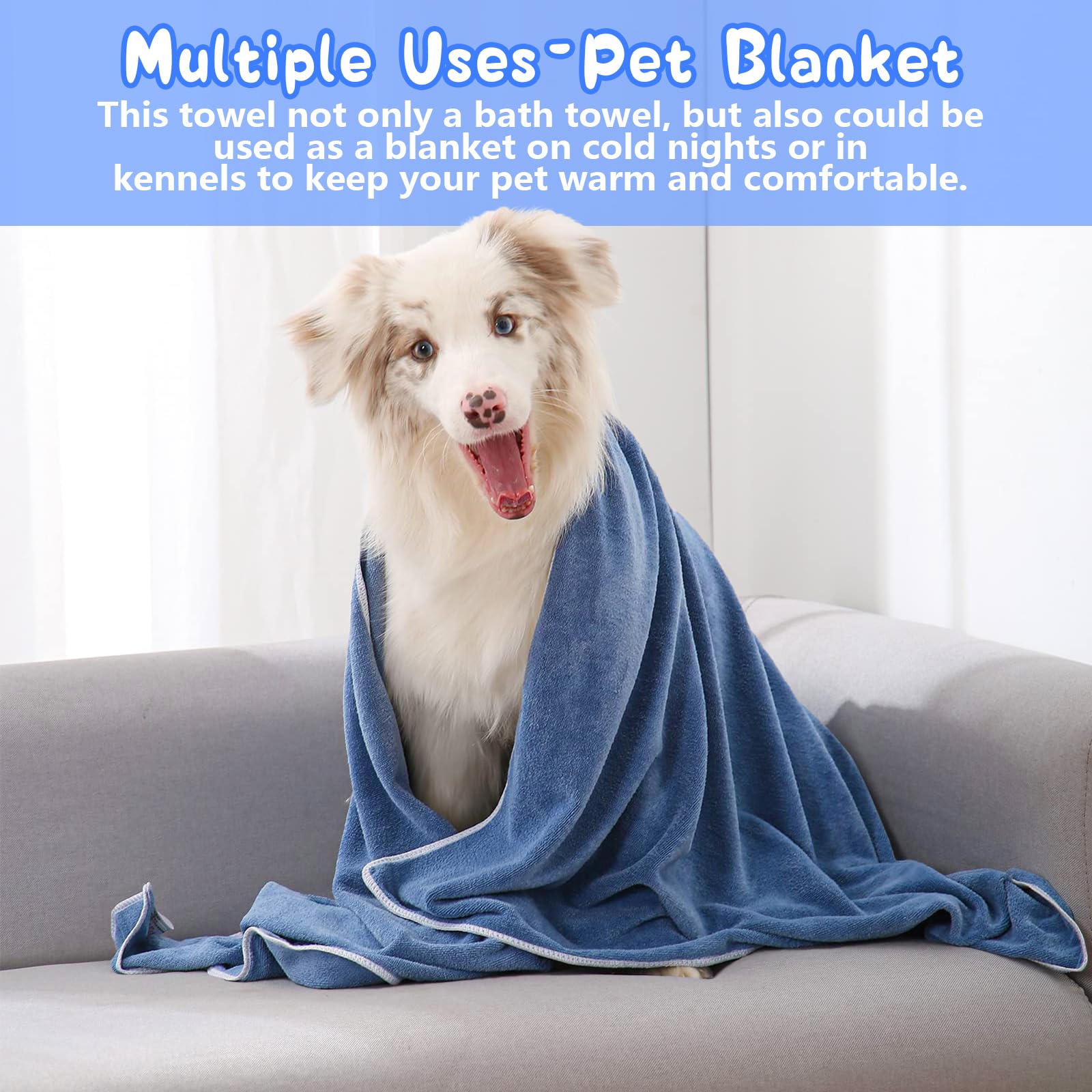 MBKET toalla para uso múltiple en casa, mantiene a la mascota cálida.