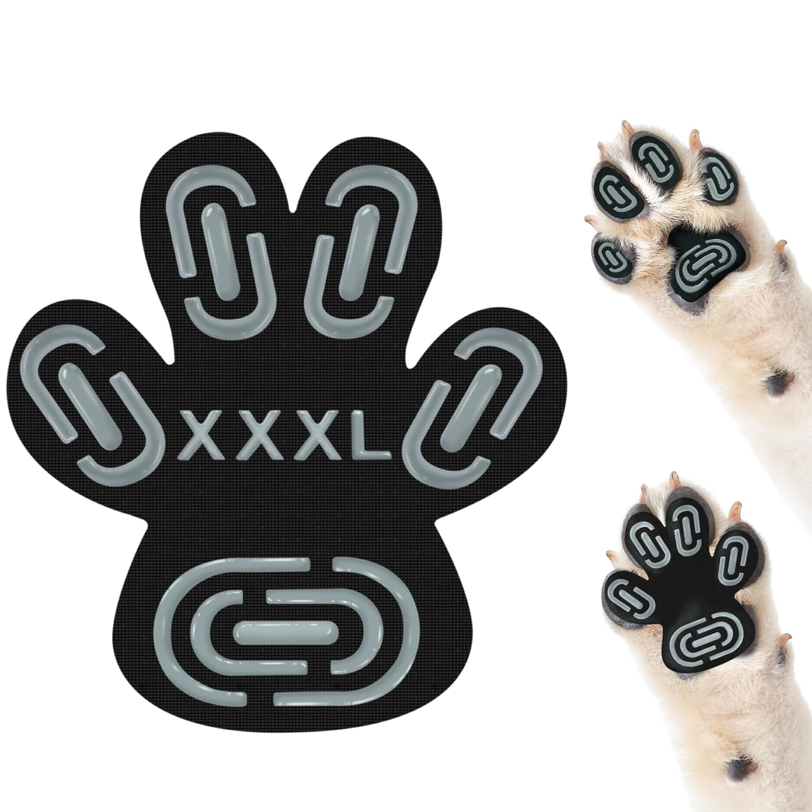 MBTWZ anti-slip paw pad pack shot shows strong indoor traction for senior dogs.