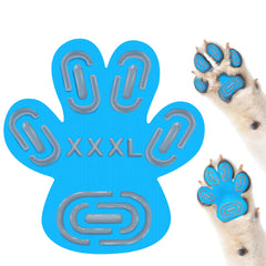MBTWZ non-slip dog paw pad blue traction boosts indoor grip on hardwood floors.