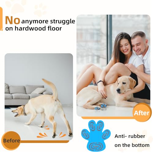 MBTWZ Non-Slip Paw Pads application process showing easy peel-and-stick design