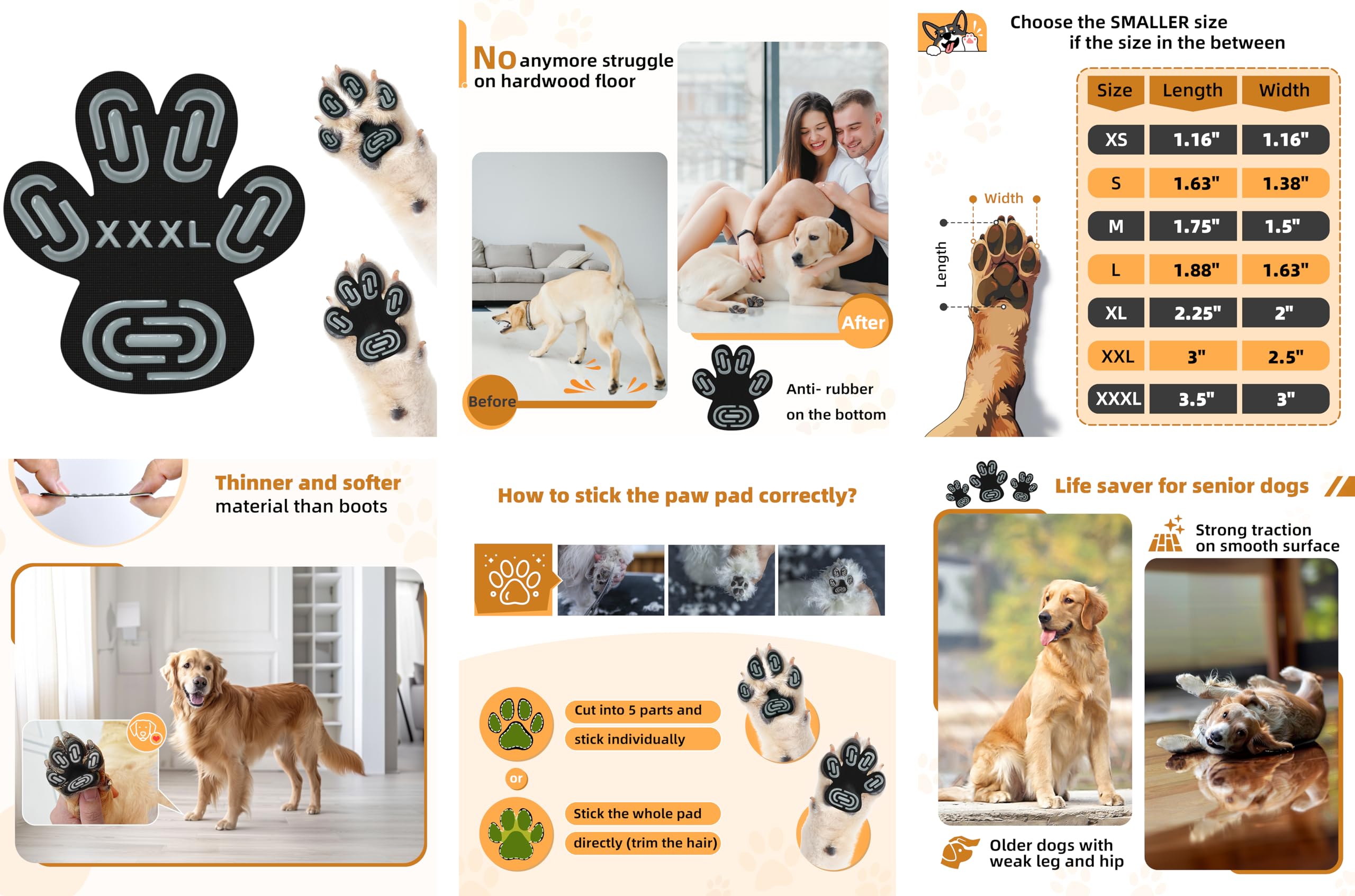 MBTWZ paw pad adhesive application shows easy placement on paw surfaces.