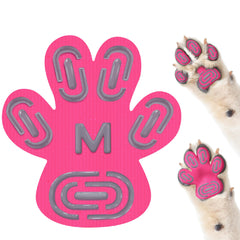 MBTWZ paw protector pads closeup pink highlighting soft anti-slip grip for safer indoor walking