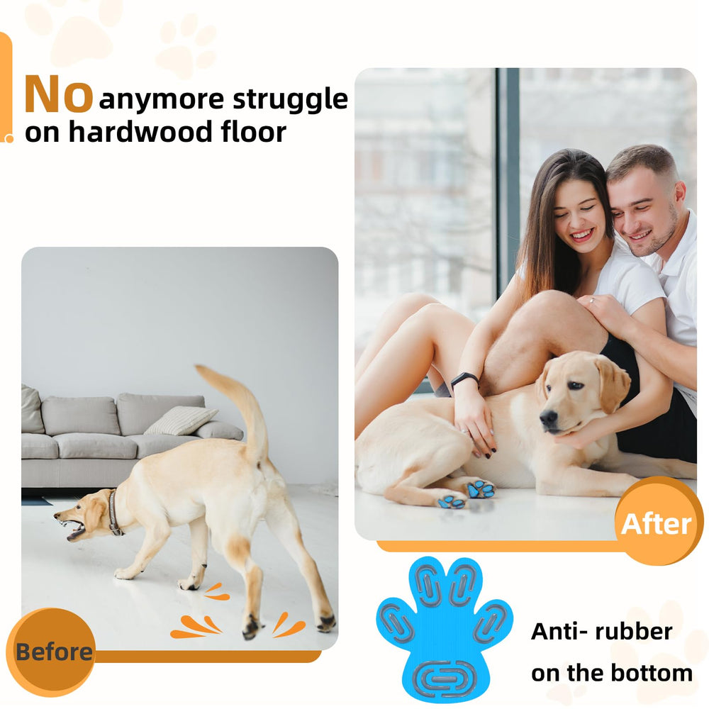 MBTWZ senior traction pad blue XL improves footing for elderly dogs.