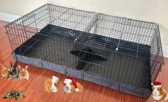 Mcage 47-inch habitat top cover keeps pets secure and contained.
