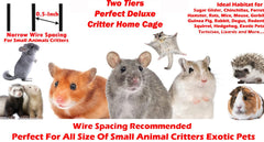 Mcage deluxe two tiers cage front door demonstrates paw-safe security for curious critters