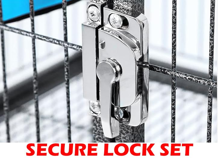 Mcage deluxe two tiers cage lockable casters simplify moving the habitat
