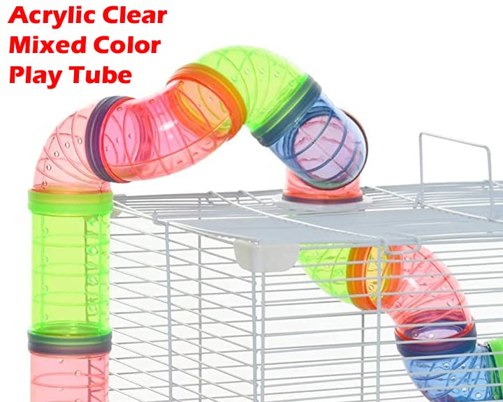 Mcage hamster cage wire body highlights open-air viewing and ventilation