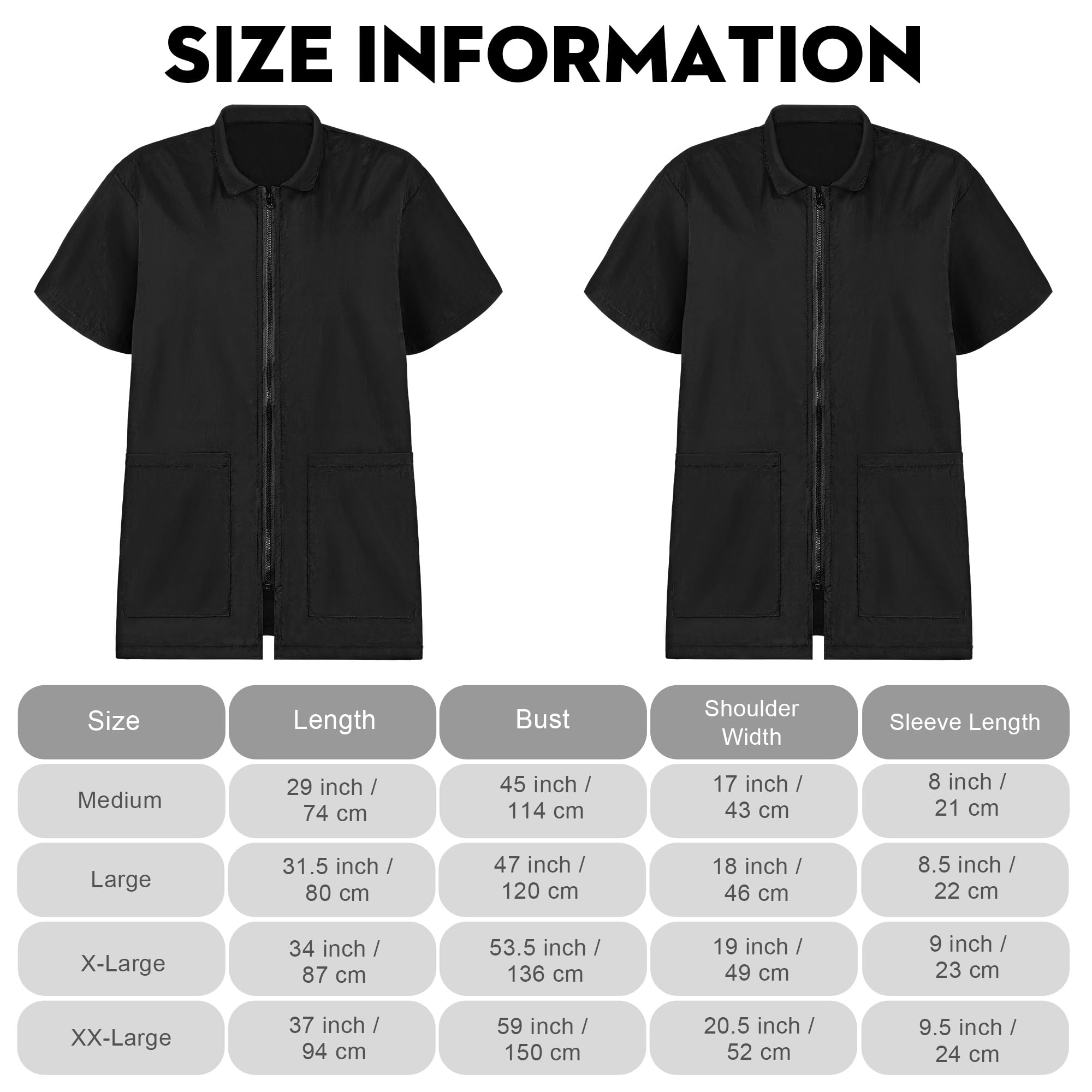 MCEAST pet groomer uniform back view showing clean silhouette