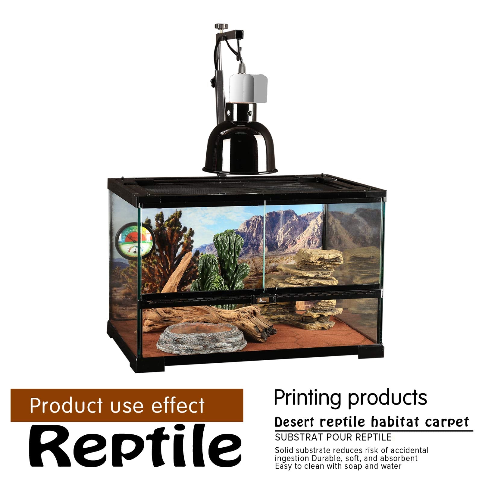 MCLANZOO easy-clean terrarium mat reduces debris and simplifies maintenance.