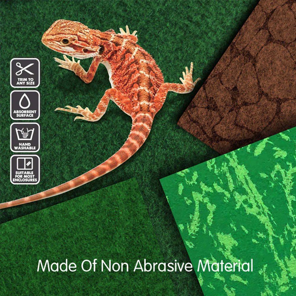 MCLANZOO reptile cage mat snake chameleon provides a durable, reusable surface.