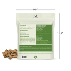McLovin's Pet Food beef liver treats close-up showing rich flavor and crisp texture.