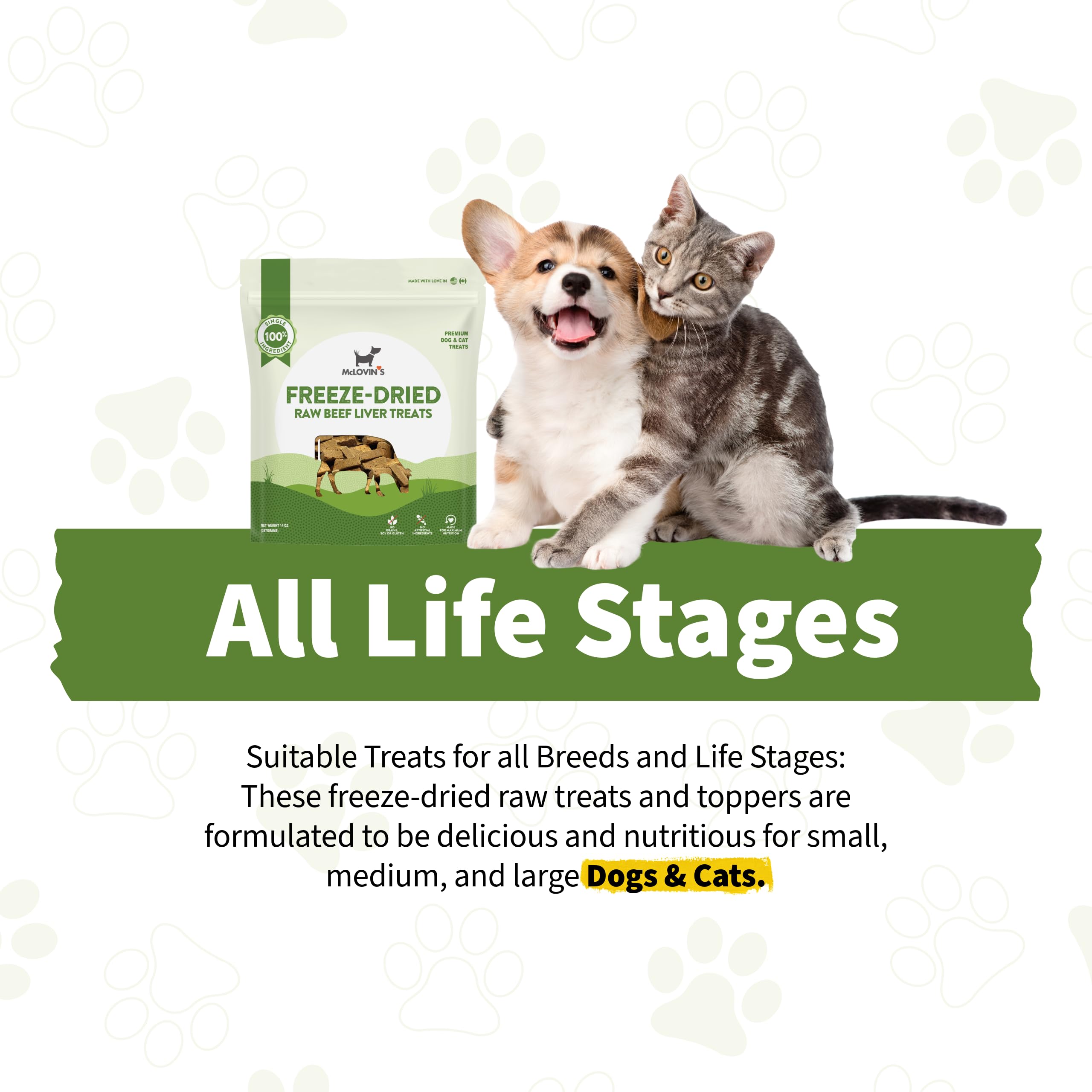 McLovin's Pet Food grain-free gluten-free label supports digestion-friendly snacking.
