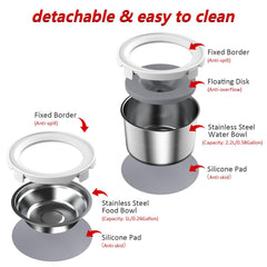 Mdupw silicone non-slip pad keeps bowls stable during feeding.