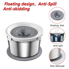 Mdupw water bowl with floating disk demonstrates controlled, slower drinking.