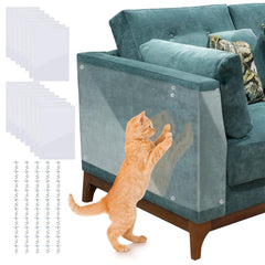 mdzysj clear couch protector on sofa shows invisible protection against cat claws.