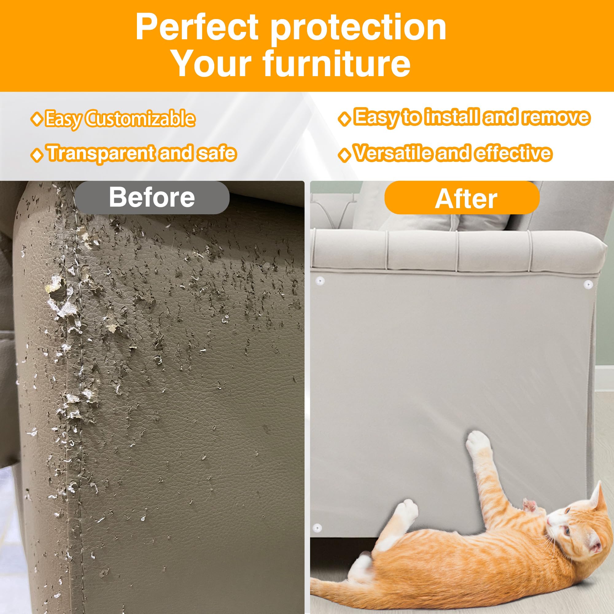 mdzysj furniture-protector translucent material on table illustrates multi-surface protection.