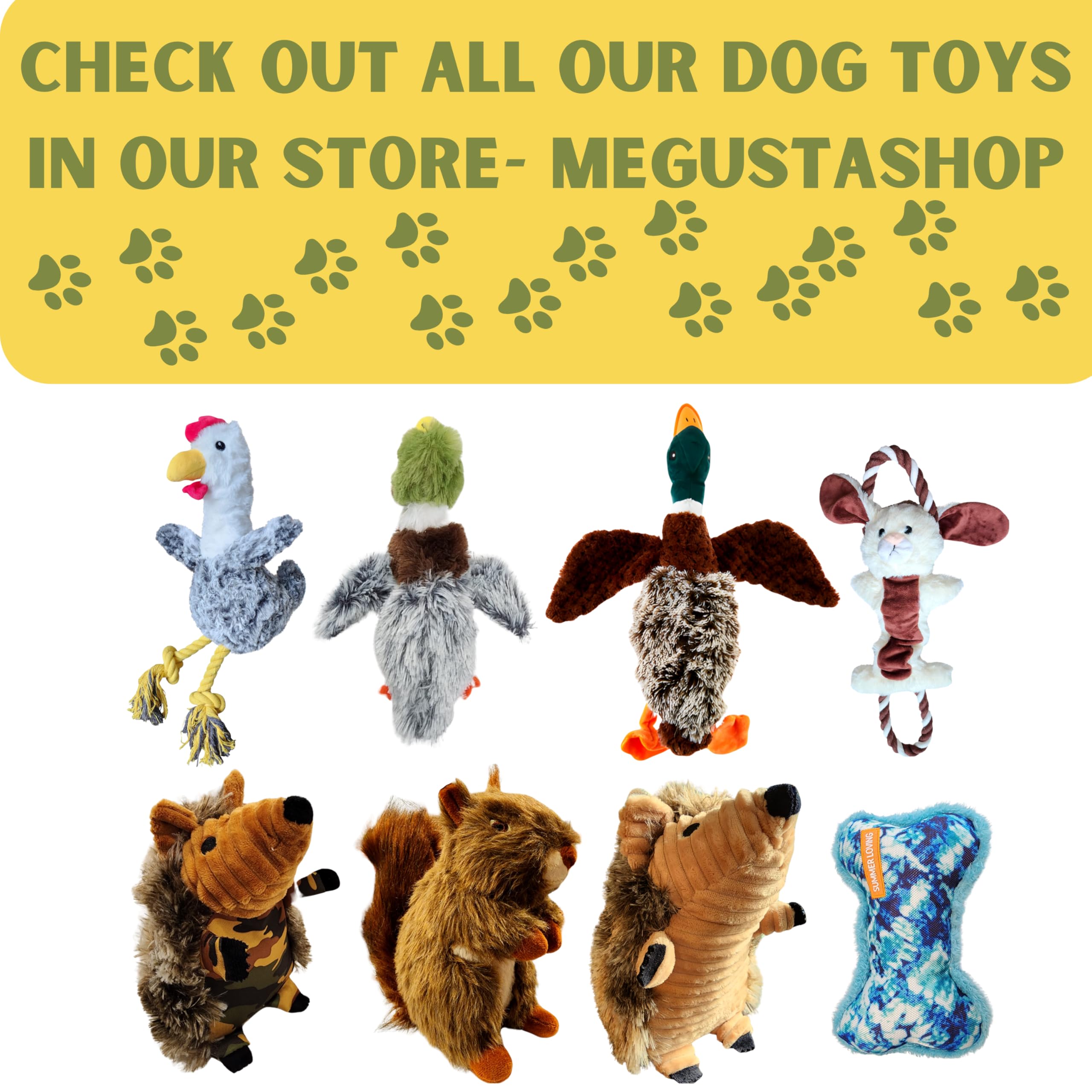 ME GUSTA SHOP large-dog-use duck toy suited for big dogs during fetch and tug.
