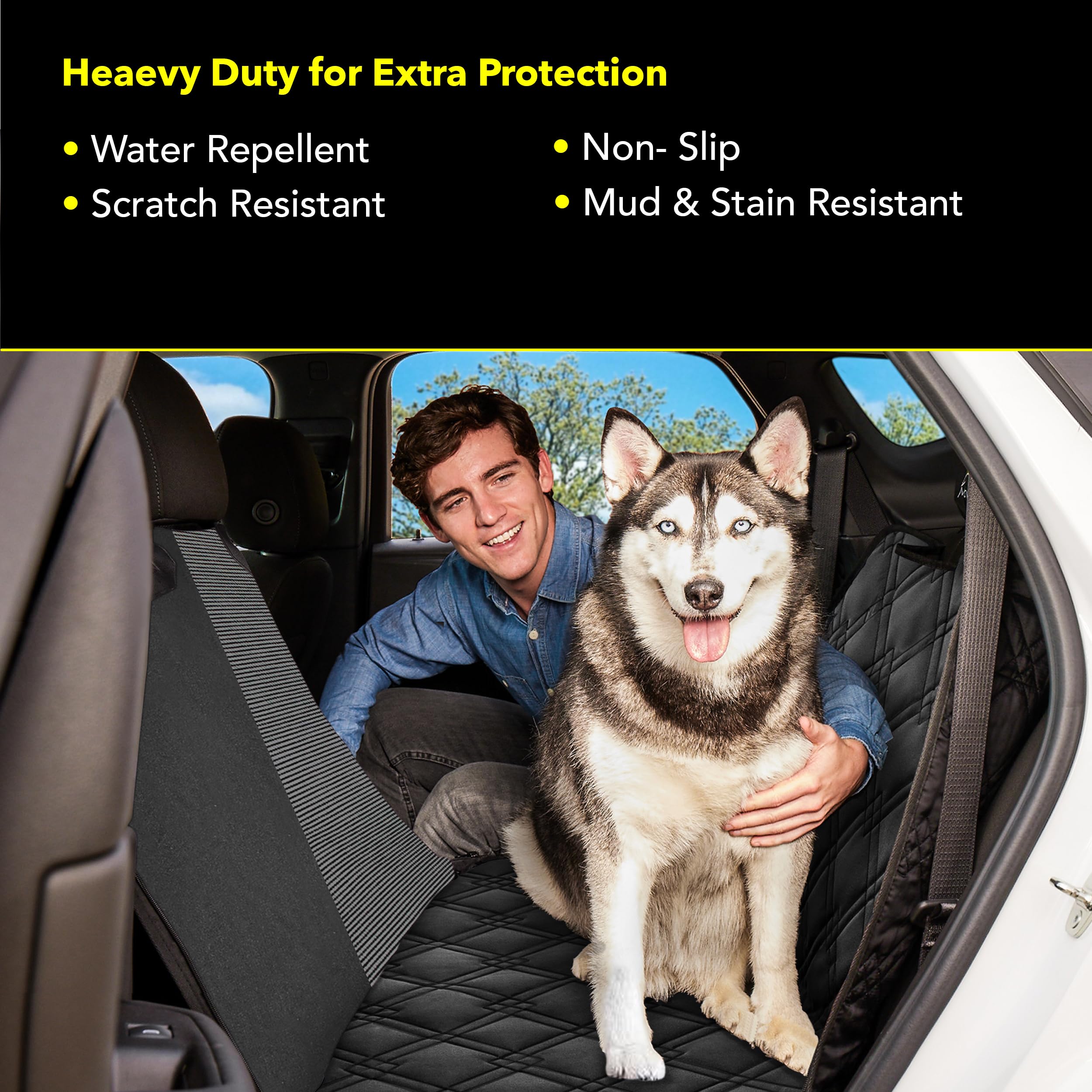 Meadowlark dog seat cover waterproof Oxford fabric resists mud and spills