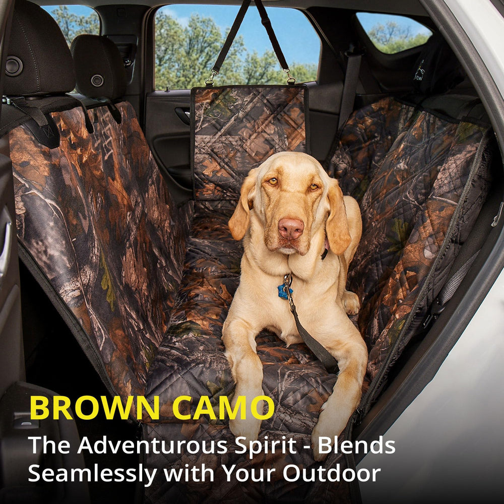Meadowlark Premium Hammock Seat Cover fits most cars for full backseat protection.