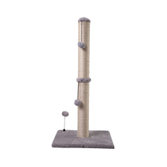 MECOOL 34-inch cat scratching post with natural sisal rope for satisfying claws and indoor play.