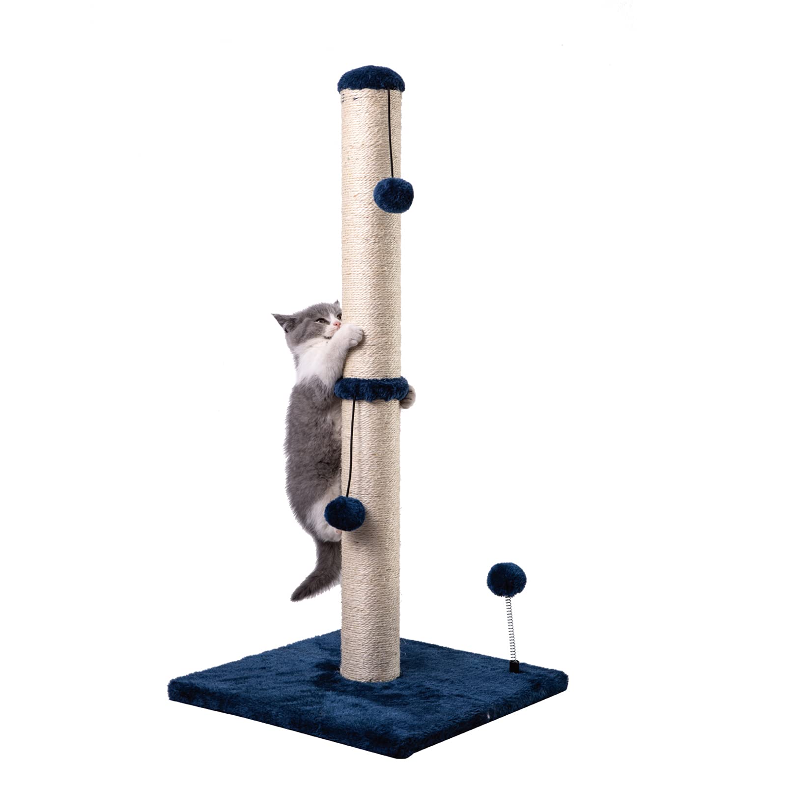 MECOOL 34-inch tall cat scratching post offers tall scratching space for cats