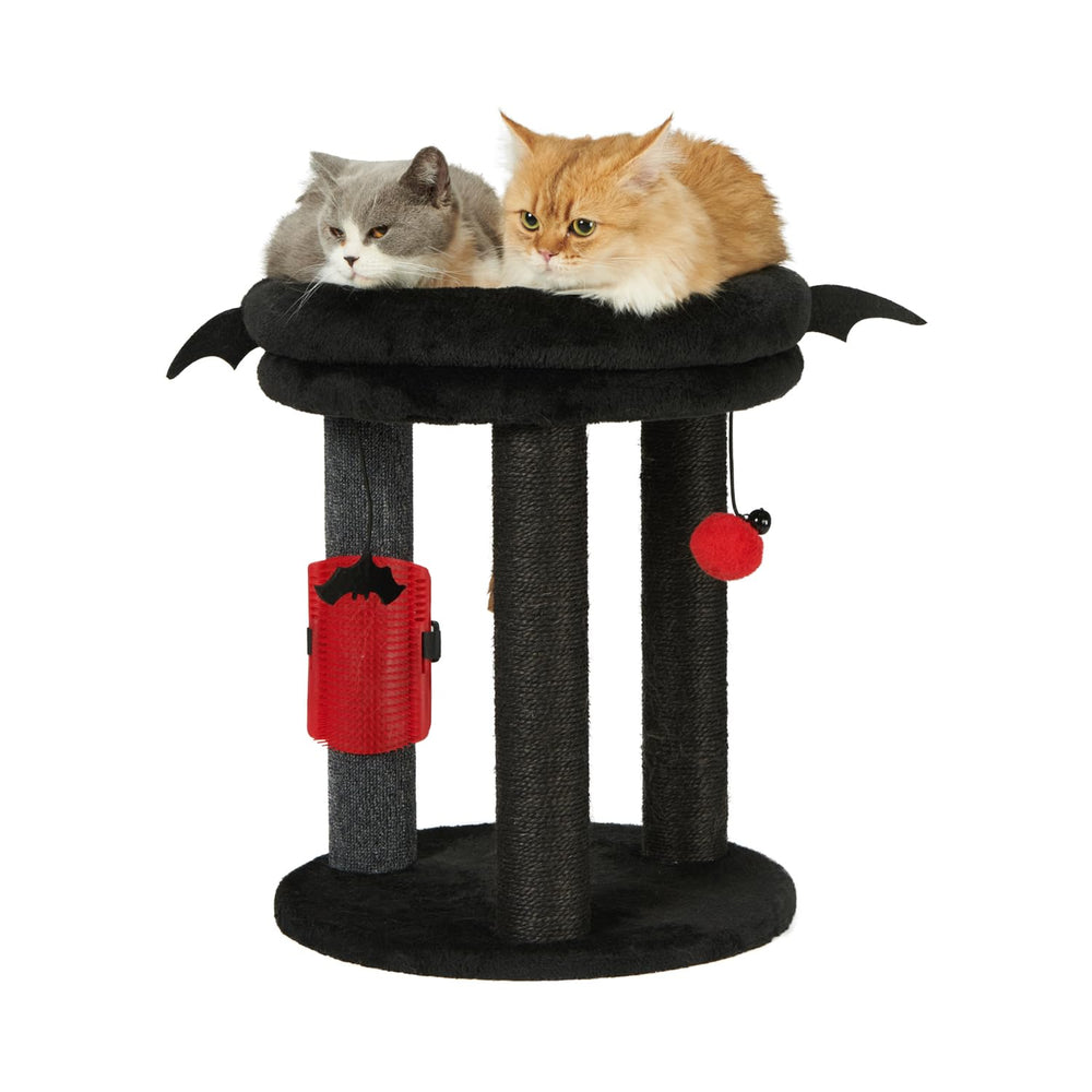MECOOL 4in1 cat tree base provides stable lounging and play space