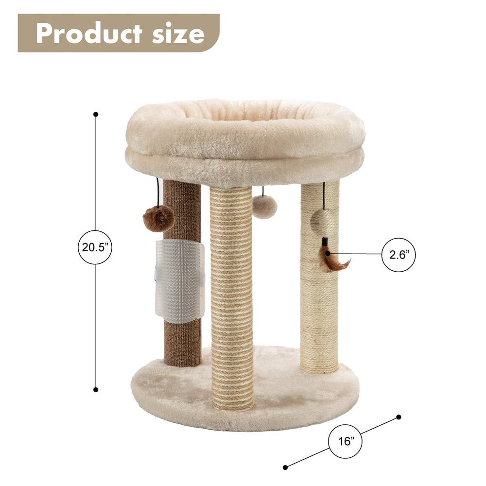 MECOOL 4in1 massage brush—self-grooming and fur collection during downtime.