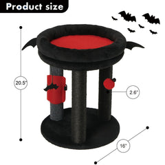 MECOOL 4in1 cat tree posts-carpet combines comfort and clawing surfaces