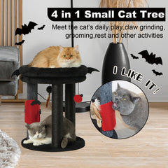 MECOOL 4in1 cat tree posts-sisal offers sturdy scratching for natural claws