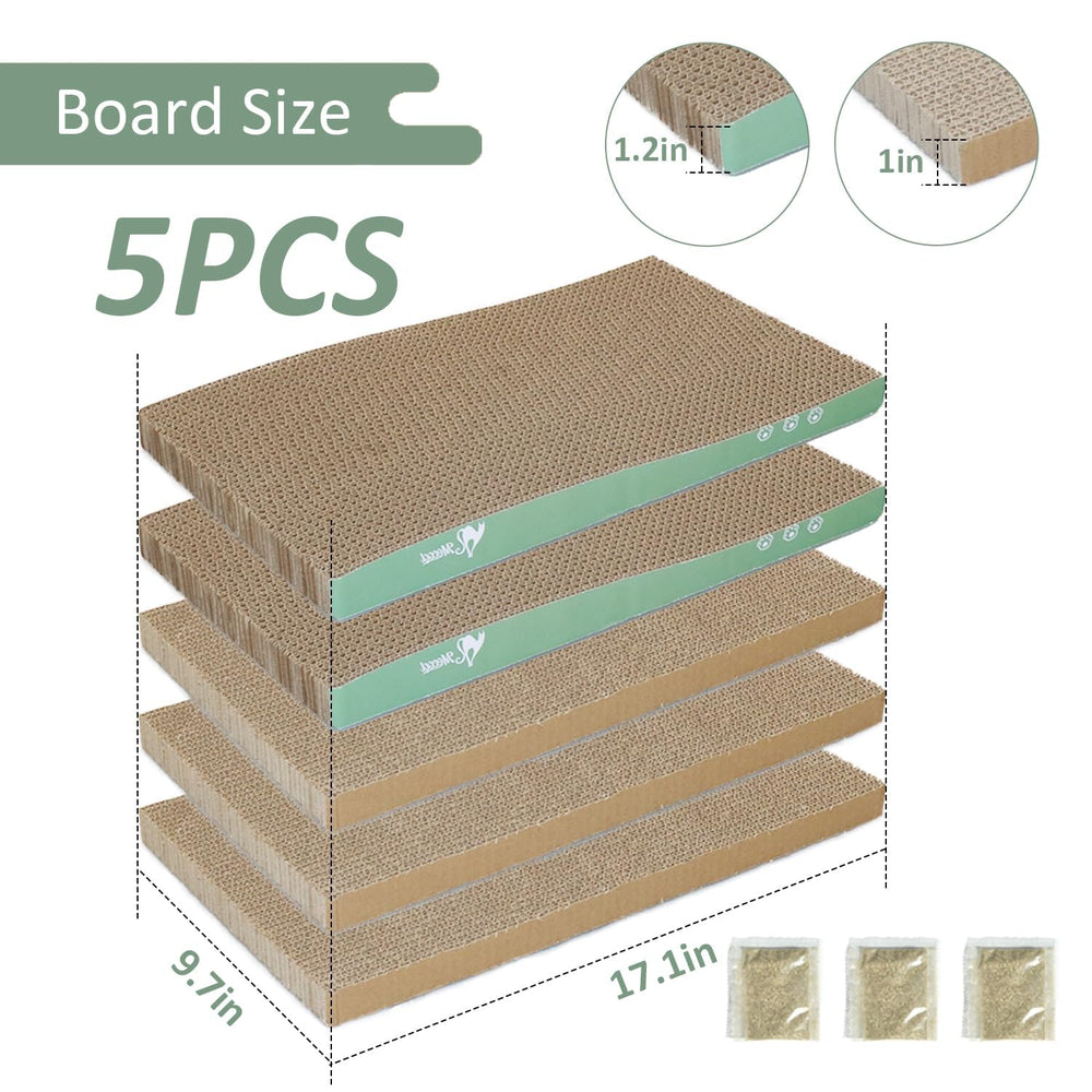 MECOOL Cat Scratching Board box demonstrates compact storage when not in use.