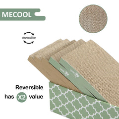 MECOOL catnip sachets included beside the scratch board