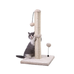 MECOOL cat scratching post base demonstrates sturdy construction for durable scratching and furniture protection.