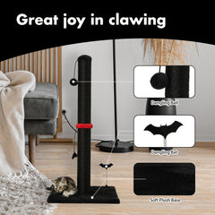 MECOOL cat scratching post hanging-ball interactive toy for indoor cats