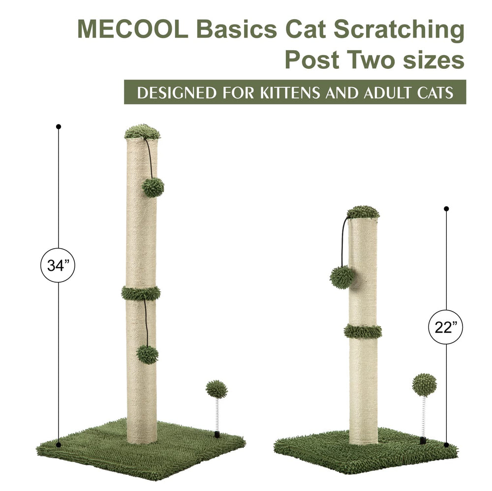 MECOOL cat scratching post's neutral decor blends with home interiors.