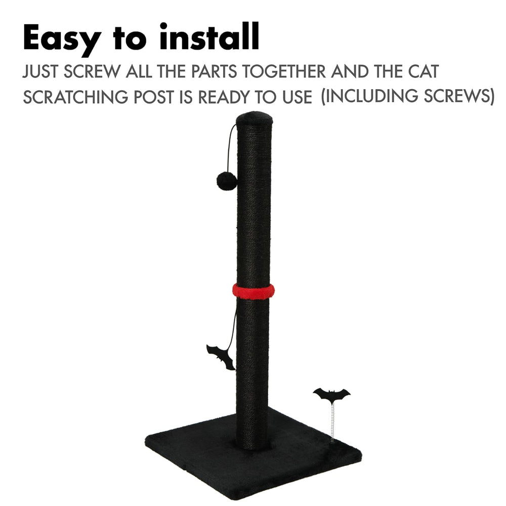 MECOOL cat scratching post plush-top adds comfortable contact and grip