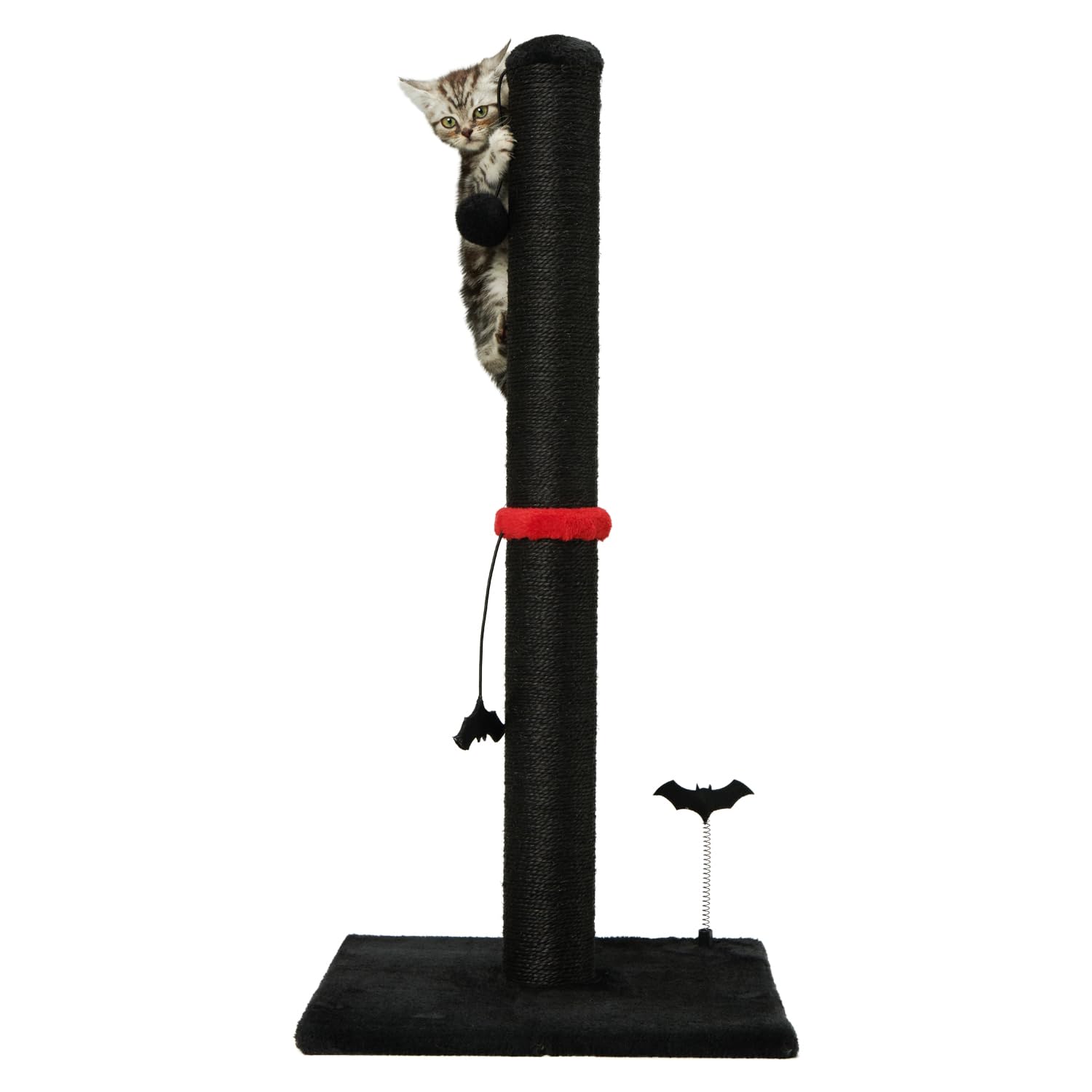 MECOOL cat scratching post premium-sisal-post-base protects furniture during play