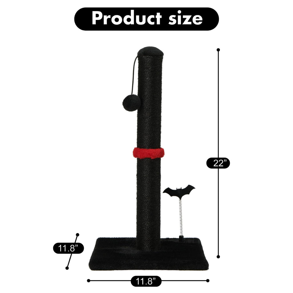 MECOOL cat scratching post sturdy base MDF—tip-resistant stand