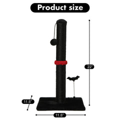 MECOOL cat scratching post sturdy base MDF—tip-resistant stand