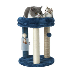 MECOOL cat scratching post tree base provides stable support for safe indoor play