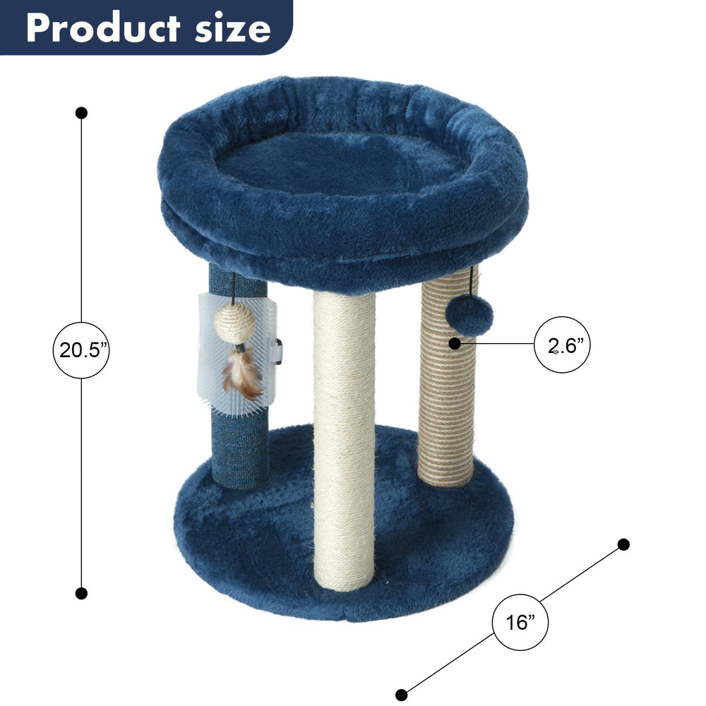 MECOOL cat scratching post tree hanging balls encourage playful swats