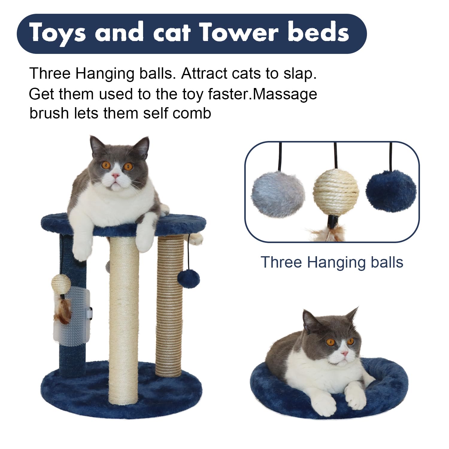 MECOOL materials include sisal, jute, and carpet for varied scratching options