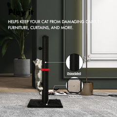 MECOOL cat scratching post vertical-sisal design saves space in small rooms