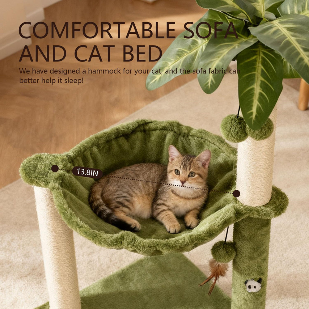 MECOOL cat tree full-height 35 inch design for climbing