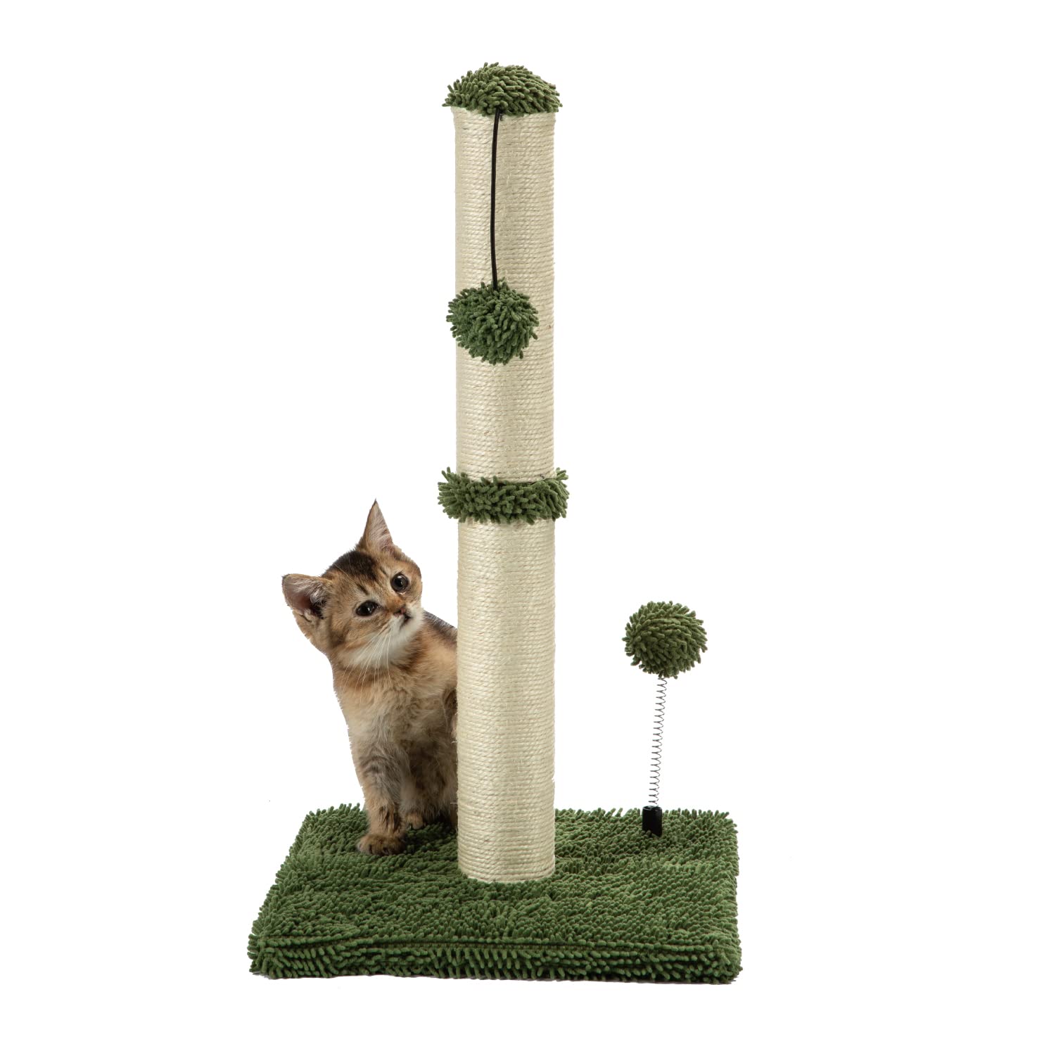 MECOOL premium basics 22in sisal scratching post for kittens protects furniture