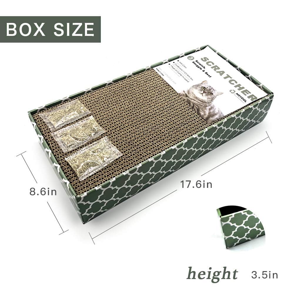MECOOL reversible-scratcher-pad side view shows durable scratching surface