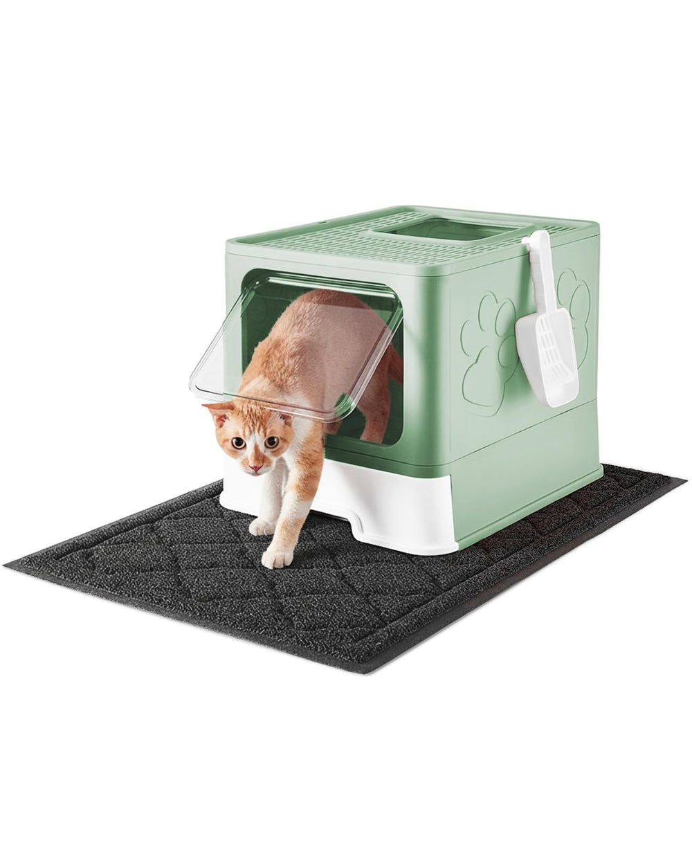 Medario cat litter box front top entry showcases easy access and odor containment.